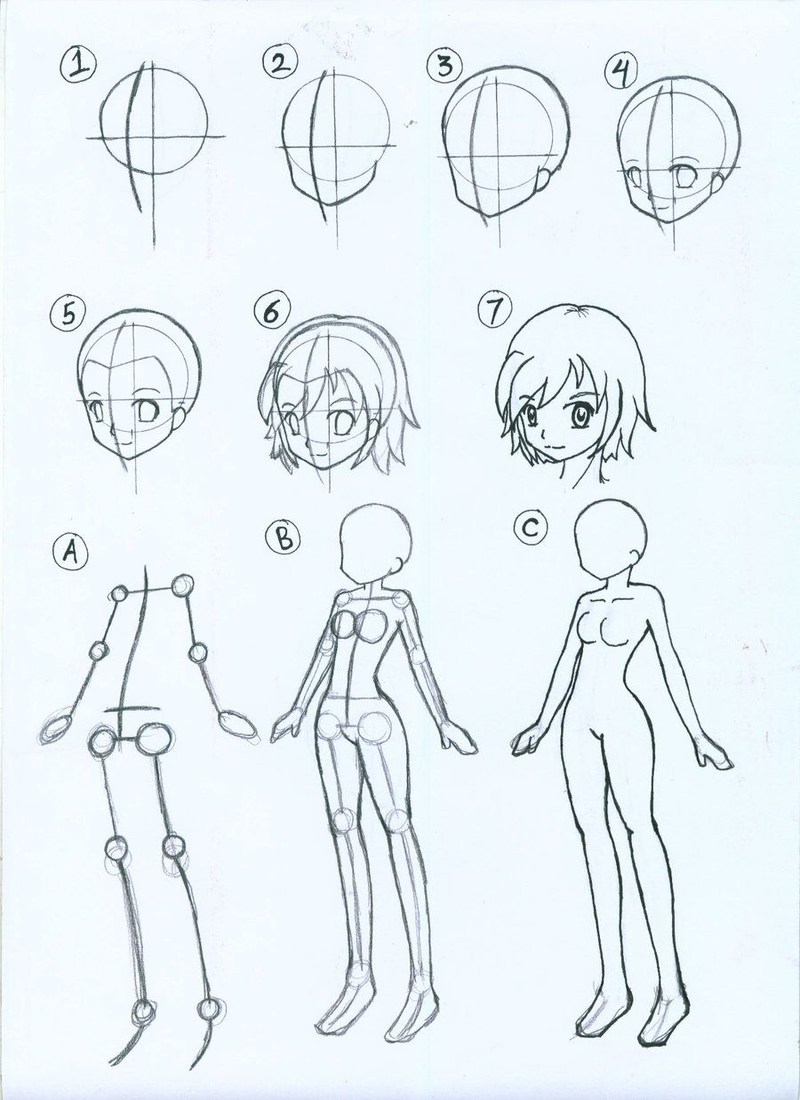 chica anime dibujar cuerpos enteros en movimiento personaje dibujos fÃ¡ciles paso a paso a lÃ¡piz